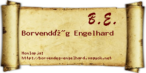Borvendég Engelhard névjegykártya
